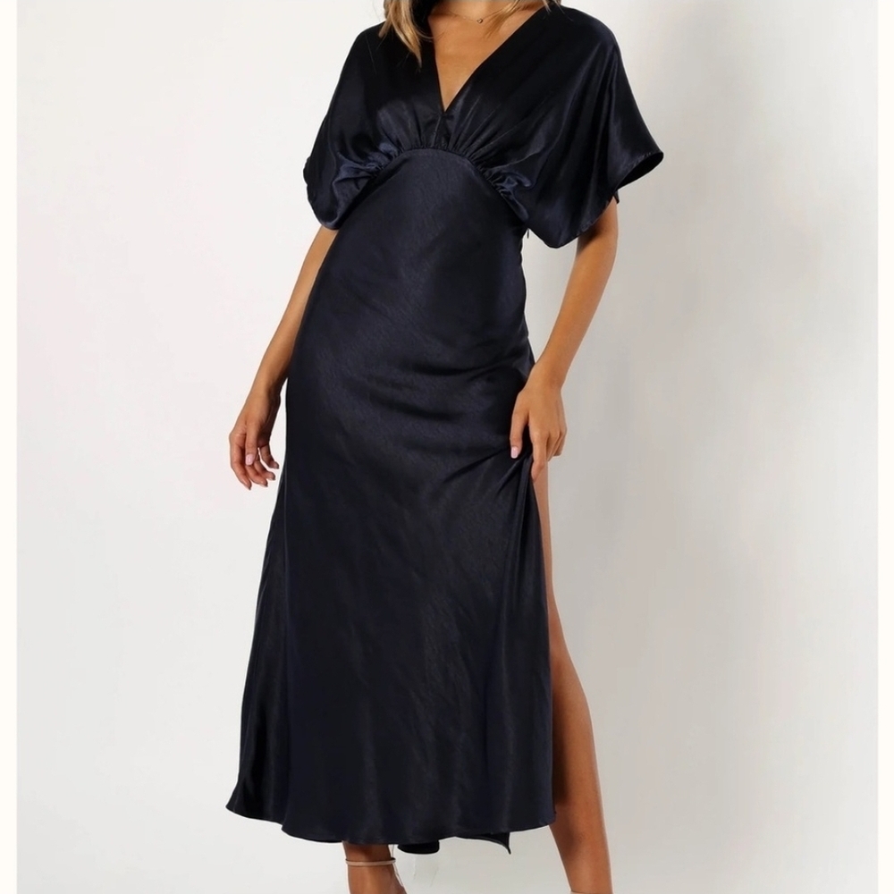 Petal & Pup Navy Midi Dress - Picture 2 of 7